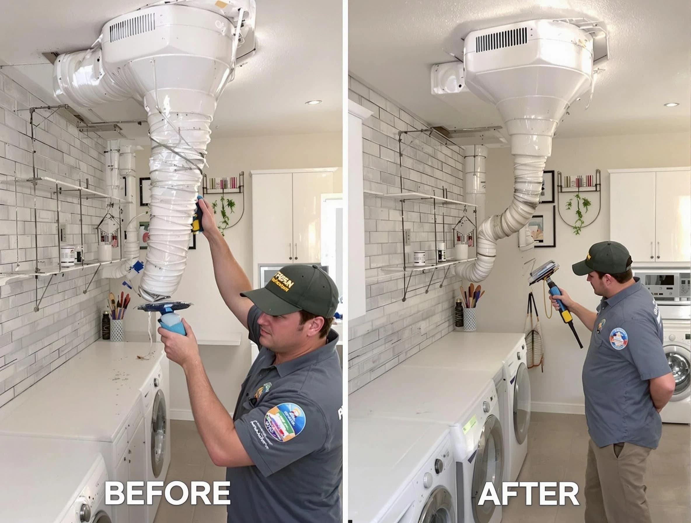 Professional dryer exhaust vent cleaning by Meadowbrook Dryer Vent Cleaning in Meadowbrook