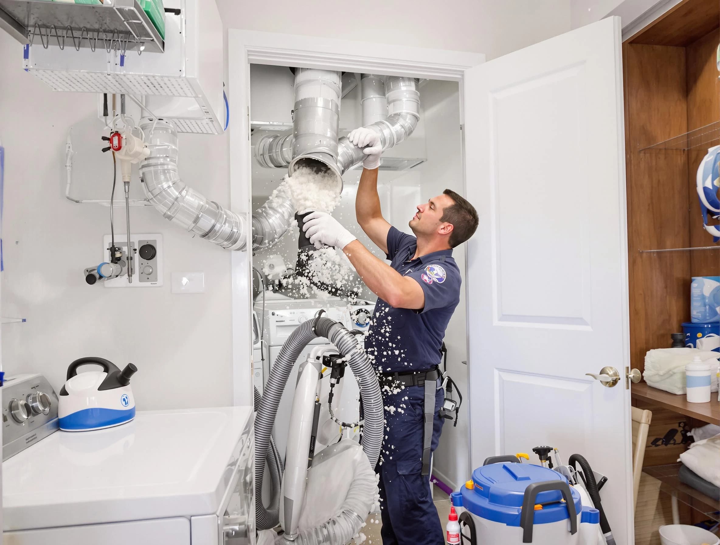 Meadowbrook Dryer Vent Cleaning technician delivering thorough residential dryer vent cleaning service in Meadowbrook