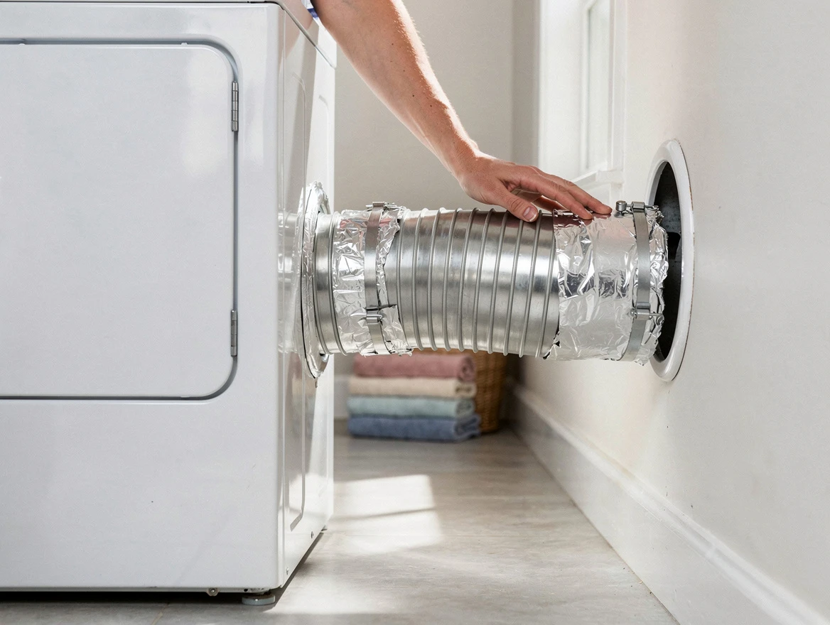 Professional dryer vent hose installation by Meadowbrook Dryer Vent Cleaning in Meadowbrook