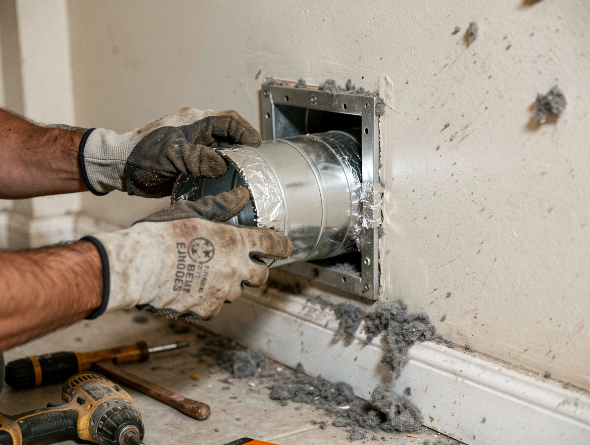 Professional dryer vent repair and installation by Meadowbrook Dryer Vent Cleaning in Meadowbrook